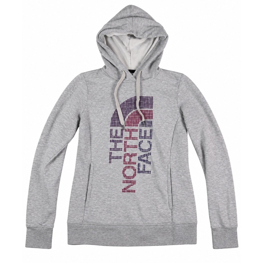 the north face womens logo hoodie pockets small